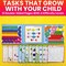QUOKKA Magnetic Fractions Learning Set for Kids Ages 6-12 – Hands-On Math Games for Homeschooling, Classrooms & Travel – 110 Magnets, 12 Task Pages, Marker – Montessori Educational Toy Puzzles